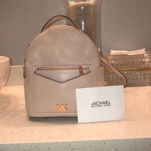 Michael Kors rose gold/ blush convertible bag